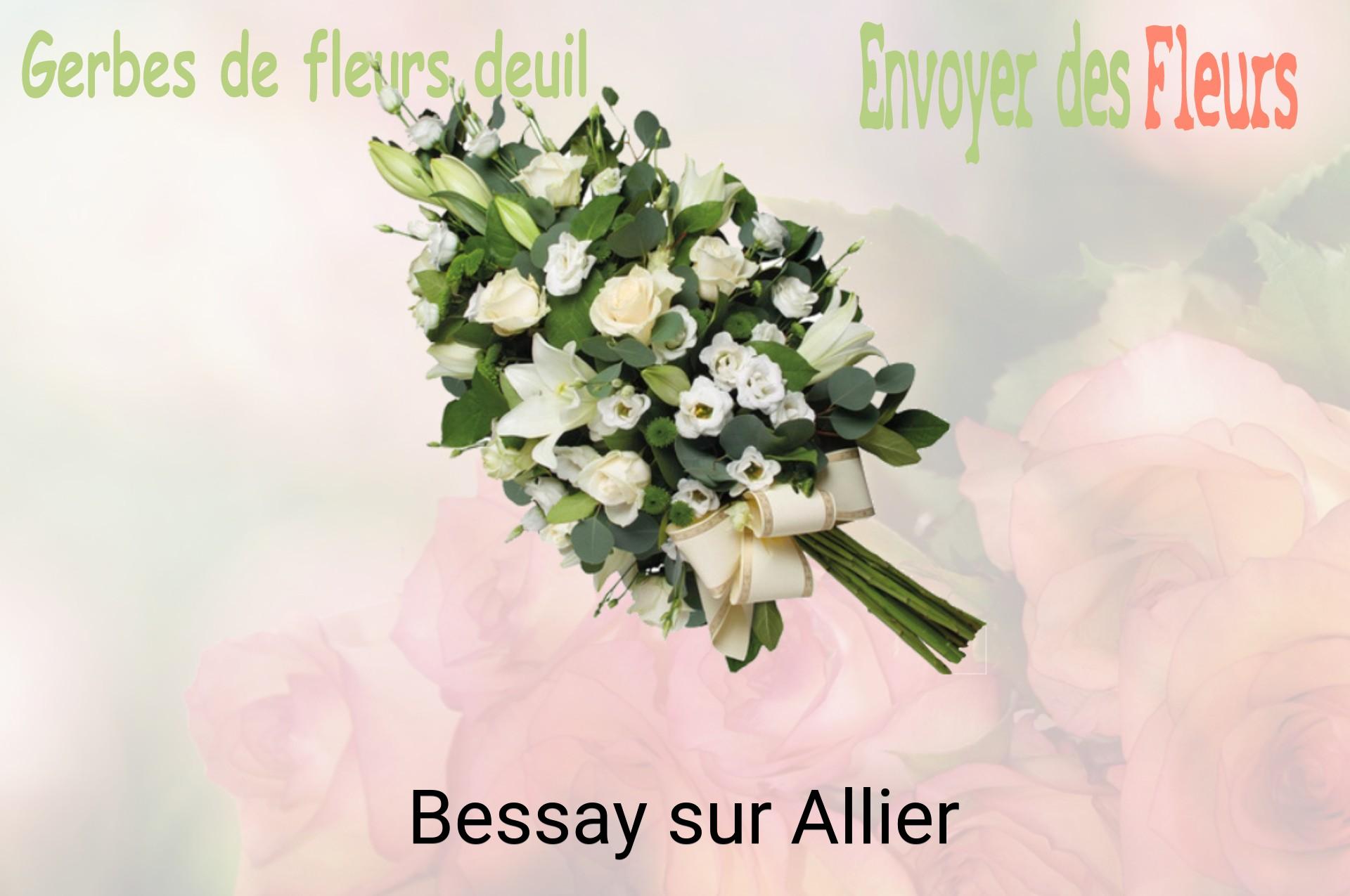 Gerbe de fleurs de deuil livrée à Bessay-sur-Allier